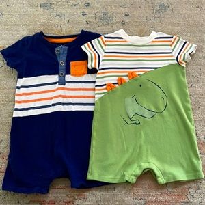 Kids headquarters 18 month boy short sleeve rompers